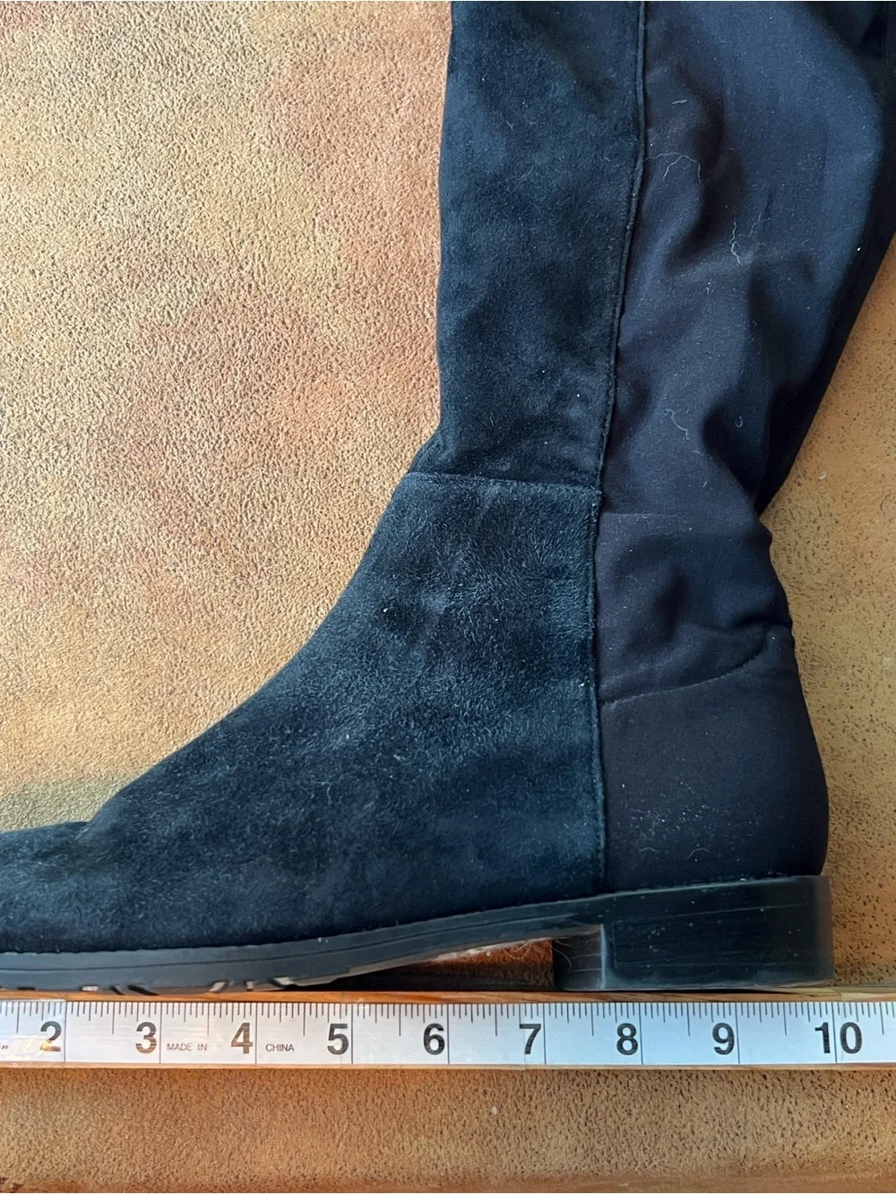 Marc Fisher Black Suede Over-the-Knee Boots size 6.5